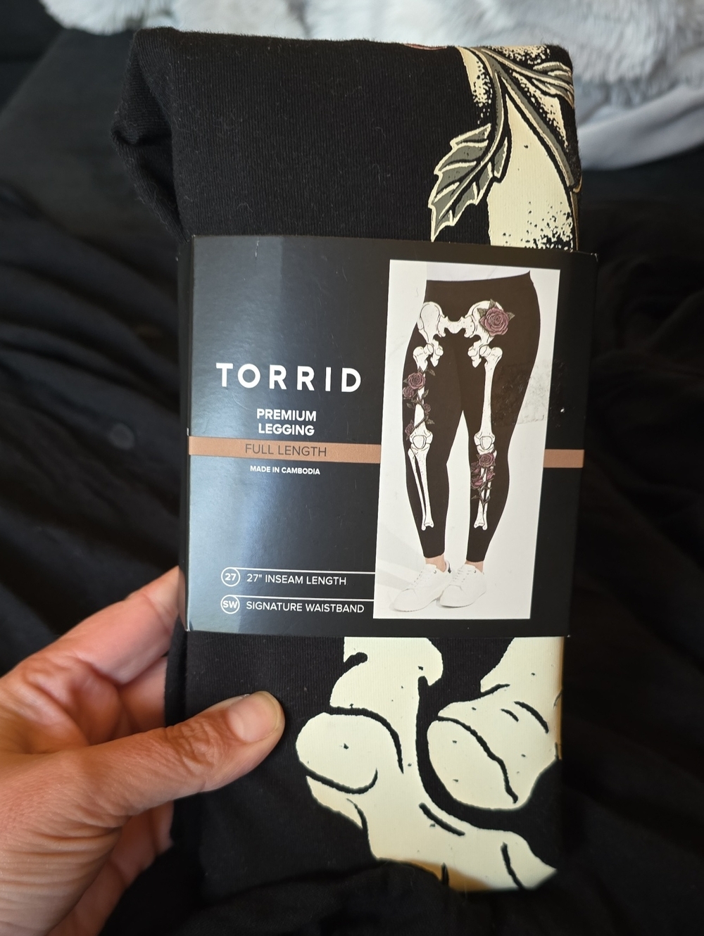 Torrid Sz 00 Premium Full-length Leggings - Bone & Roses